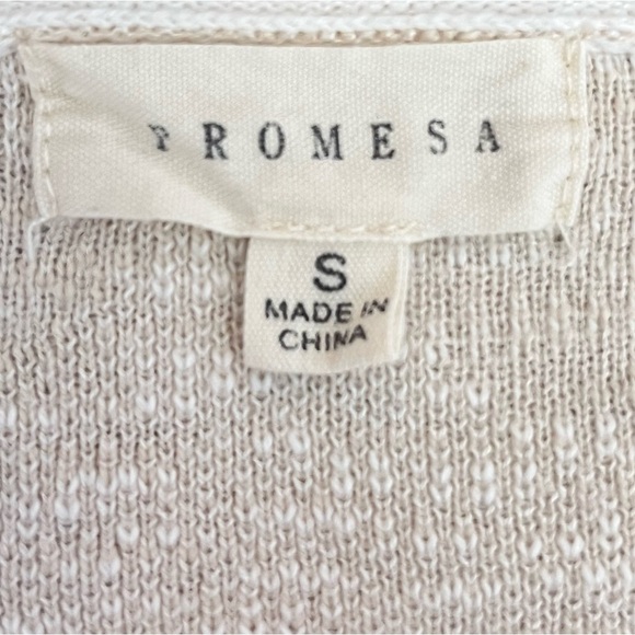 Promesa Flower Box Floral Cropped Knit Sweater Size Small - Picture 8 of 9